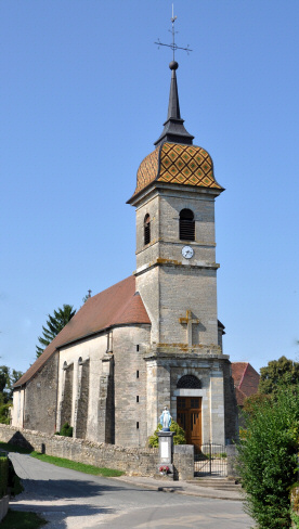 L'église d'Evans, photo M. Morlin