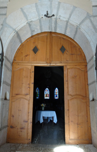 Portail de l'église de Foncine-le-Haut, photo O. Pernot