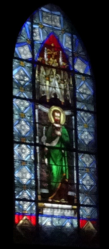 Vitrail de l'église de Foncine-le-Haut, photo O. Pernot