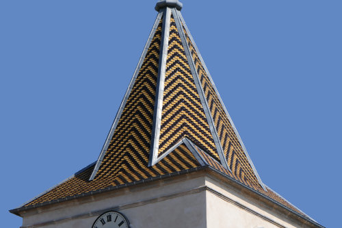 Clocher de l'église de Fresne-Saint-Mamès, photo Y. Bessero