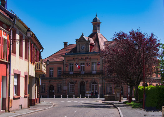 La mairie de Giromagny, photo P. Fernandez
