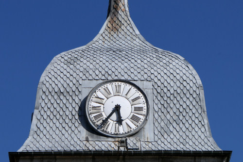 Clocher de Grand'Combe-Chateleu, photo Y. Bessero