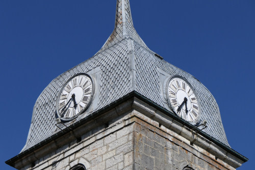 Clocher de Grand'Combe-Chateleu, photo Y. Bessero