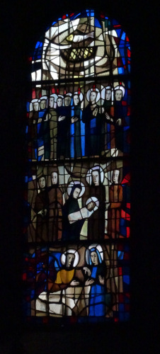 Vitrail de l'église de l'Abbaye en Grandvaux, photo O. Pernot