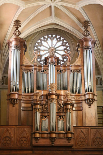 l'orgue de la basilique de Gray, photo C. Quillon