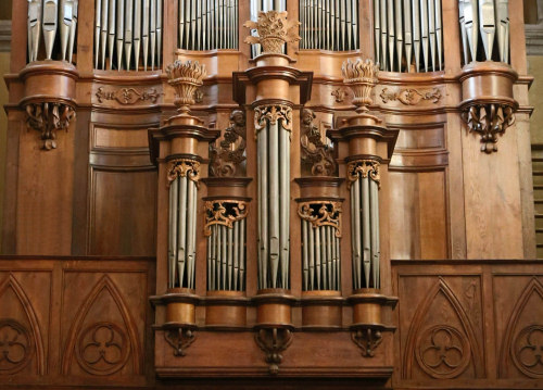 l'orgue de la basilique de Gray, photo C. Quillon