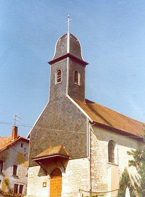 L'église de Grosbois en 1999, photo B. Lamblin