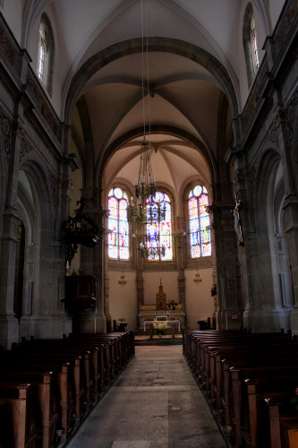 Intérieur de l'église de Jougne, photo O. Pernot