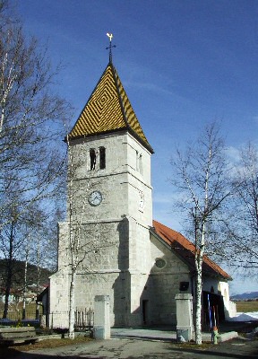 Temple de La Brévine (Suisse) photo M. Taland
