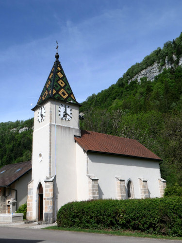 Clocher de La Frasnée, photo Y. Bessero