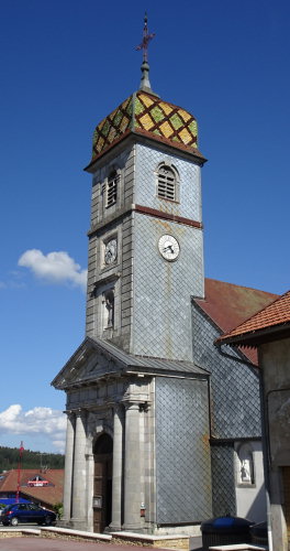 L'église de La Chaux-du-Dombief, photo O. Pernot