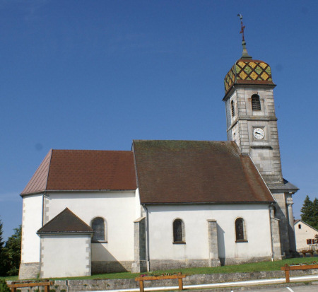 L'église de La Chaux-du-Dombief, photo J. Masset