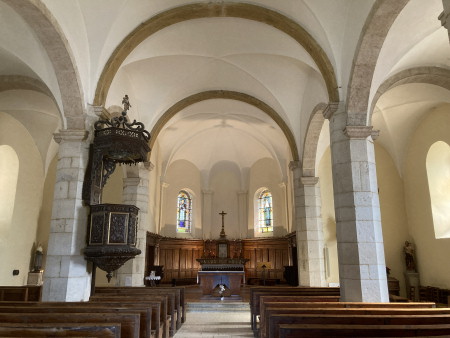 Intérieur de l'église de Lamoura, photo O. Pernot