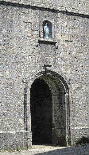 Porche de l'église de Landresse, photo J. Masset