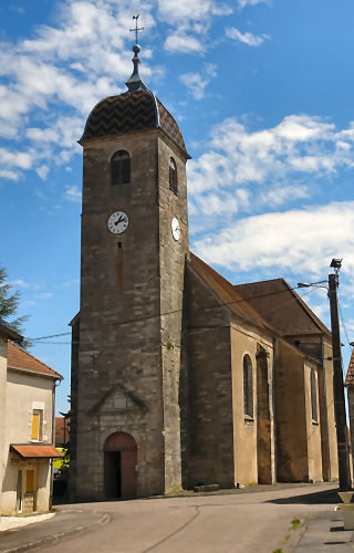 L'église de La Roche-Morey au début du XXIème siècle, photo O. Pernot