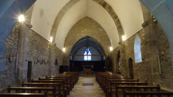 Nef de l'église de Saint-Christophe, photo O. Pernot