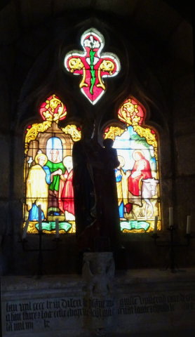 Vitrail de l'église de Saint-Christophe, photo O. Pernot