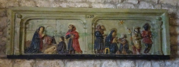 Haut-relief dans l'église de Saint-Christophe, photo O. Pernot