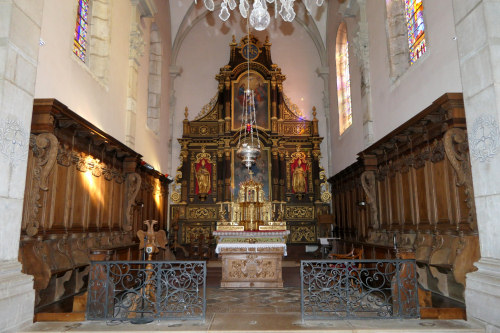 Le choeur de l'église de laviron, photo Y. Bessero