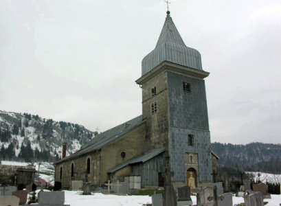 L'église des Bouchoux, photo B. Mougey
