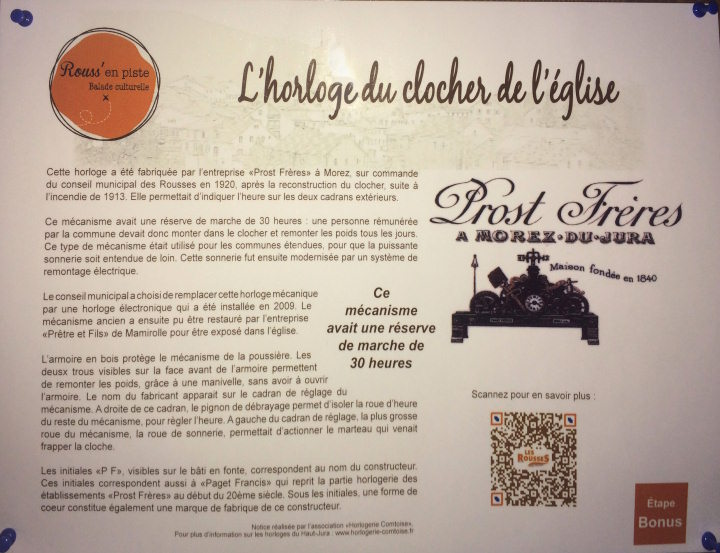 Panneau d'information in situ, photo O. Pernot