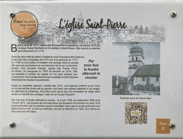 Panneau d'information in situ, photo O. Pernot