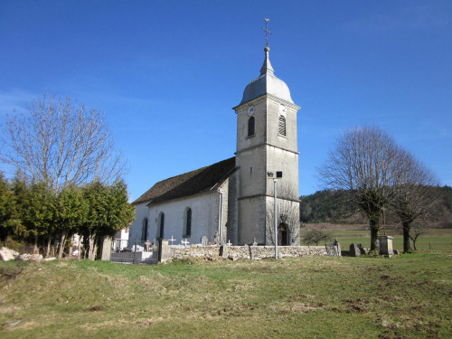 Vitrail de l'église des Bréseux, photo J. Masset