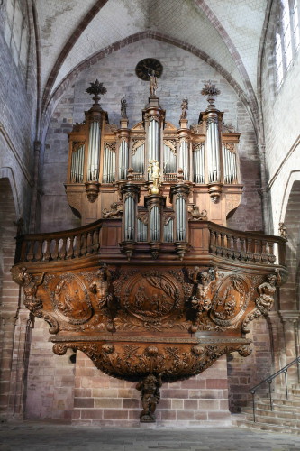 Orgue de l'église de Luxeuil-les-Bains, photo C. Quillon