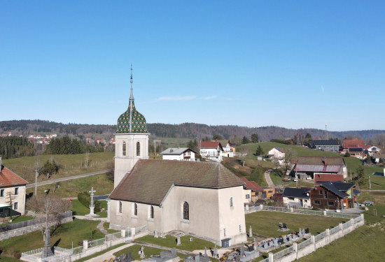 L'église de Malpas, photo E. Rey