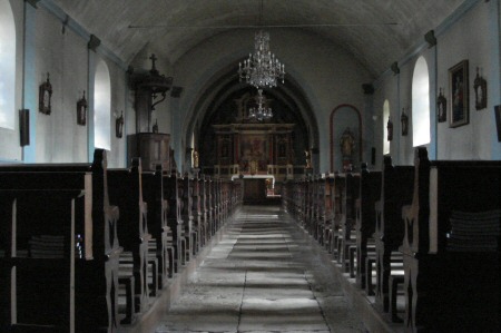 Intérieur de l'église de Mantoche, photo O. Pernot