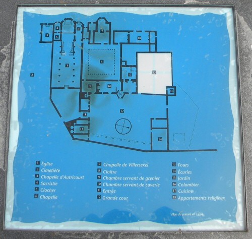 Plan du Prieuré de Marast, photo D. Bion