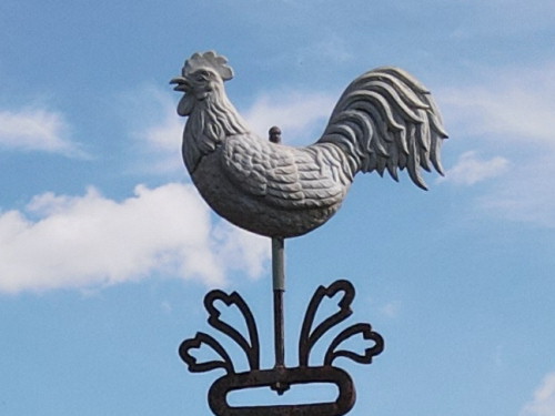 Le clocher de l'église de Marchaux, photo E. Rey