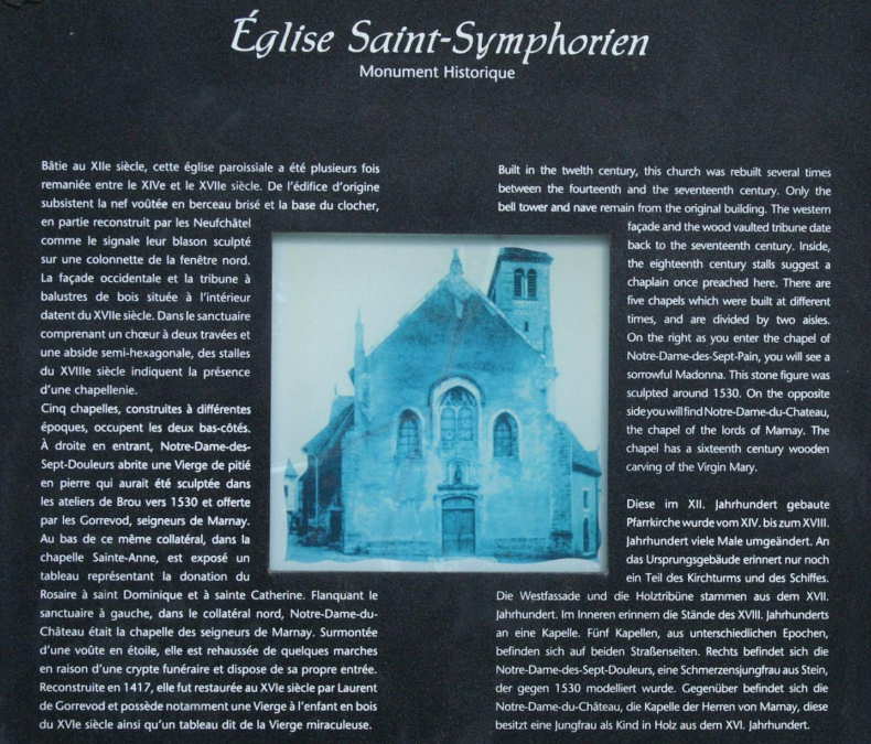 Panneau d'information, photo J. Masset