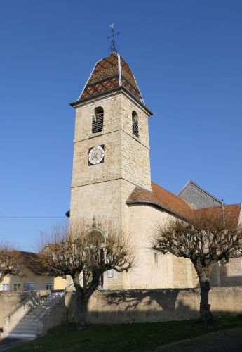 L'église de Mercey-sur-Saône, photo Y. Bessero
