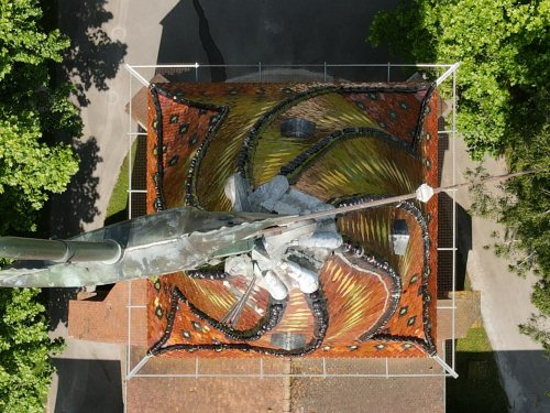 Le clocher de l'église de Mervans, photo E. Rey