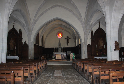 Intérieur de l'église de Moirans en Montagne, photo O. Pernot