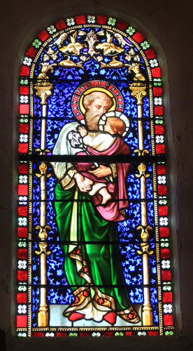 Vitrail de l'église de Molain, photo O. Pernot