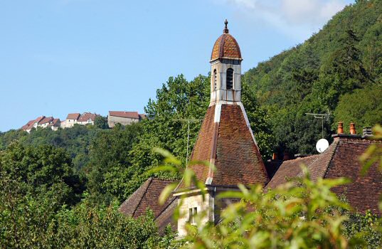 Le toit de la mairie de Nevy-sur-Seille, photo M. Morlin
