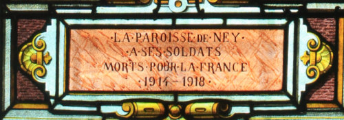 Vitrail de l'église de Ney (39) photo O. Pernot