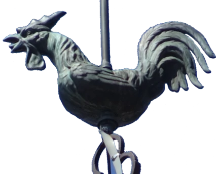 Coq de l'église d'Orgelet, photo O.Pernot