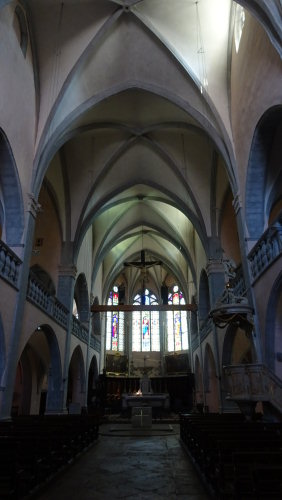 Intérieur de l'église d'Orgelet, photo O.Pernot