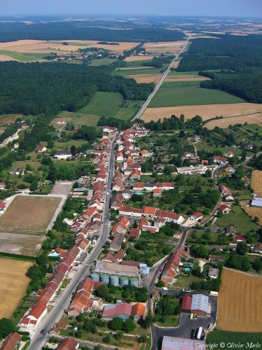 Oyrières vue du ciel, photo O. Merle