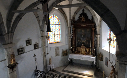 Le choeur de la chapelle de Petite-Chaux, photo O. Pernot