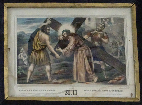 Tableau du Chemin de Croix de la chapelle de Petite-Chaux, photo O. Pernot