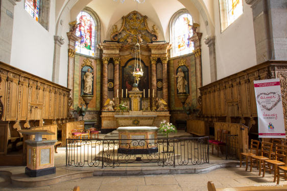 Le choeur de l'église de Pierrefontaine-les-Varans, photo A. Rognon