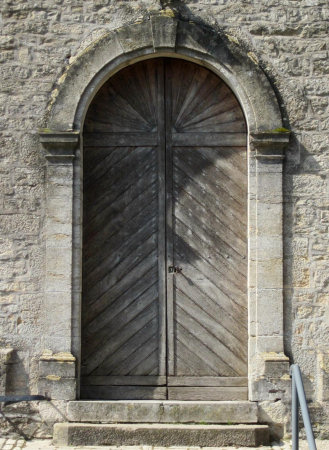 Portail de l'église de Pirey, photo J. Masset