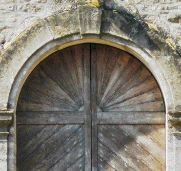 Portail de l'église de Pirey, photo J. Masset