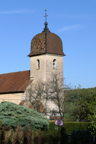 L'église de Pugey, photo Y. Bessero