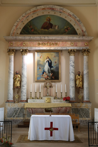 Le chœur de l'église de Randevillers, photo C. Quillon