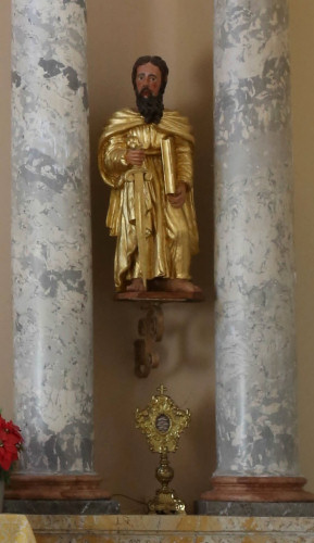 Partie droite du retable de l'église de Randevillers, photo C. Quillon